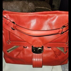 Guerriero Red leather bag Satchel